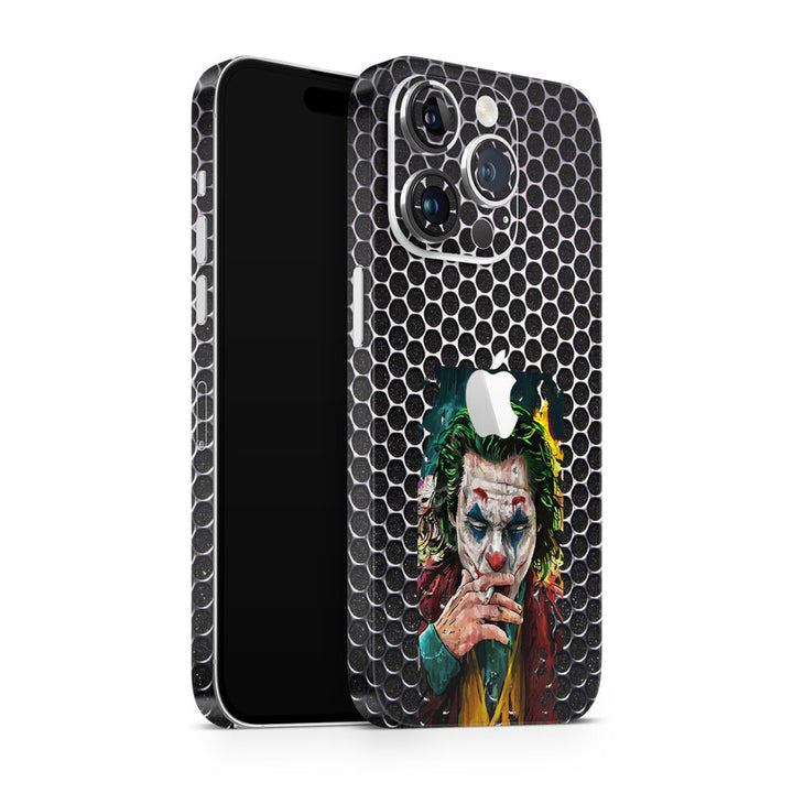 Apple iPhone Skin Wrap - Joker Smoke Honeycomb Design - SkinsLegend