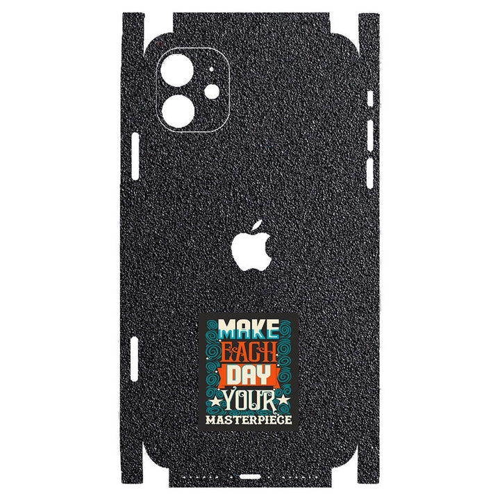 Apple iPhone Skin Wrap - Make Each Day on Black Sparkle - SkinsLegend