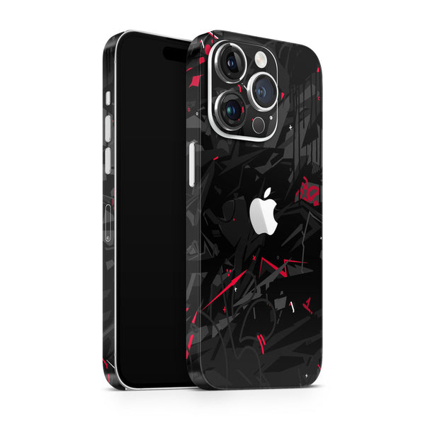 Apple iPhone Skin Wrap - Red Black Graffiti - SkinsLegend