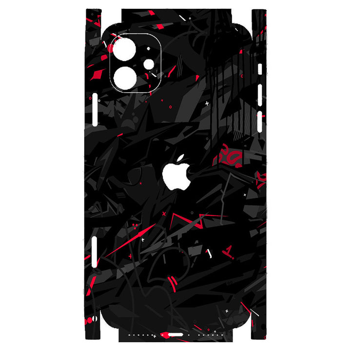 Apple iPhone Skin Wrap - Red Black Graffiti - SkinsLegend