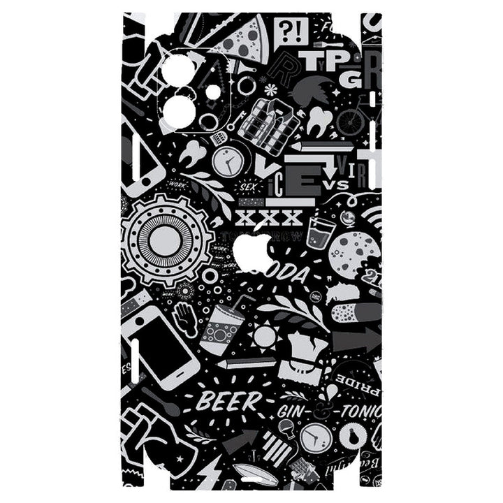 Apple iPhone Skin Wrap - Soda Black - SkinsLegend