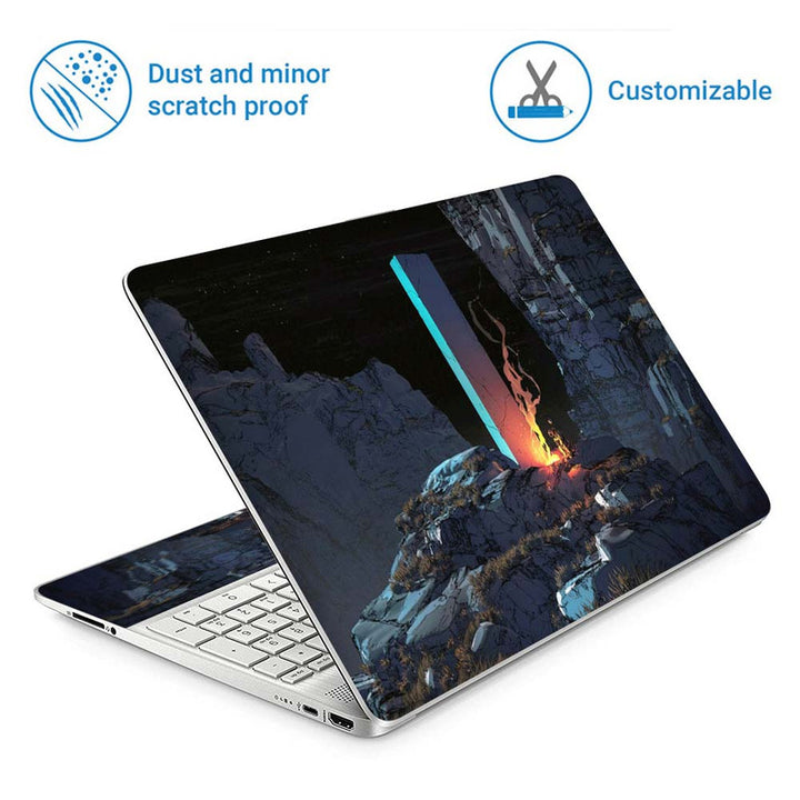Full Panel Laptop Skin - Astronaut Fire