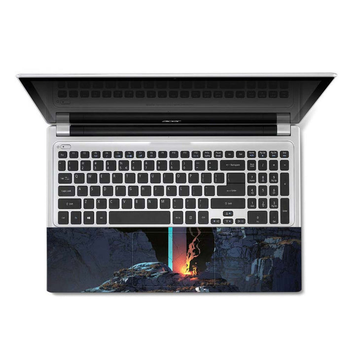 Full Panel Laptop Skin - Astronaut Fire