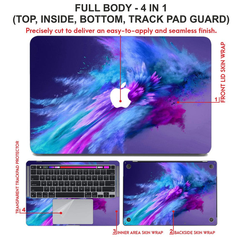 Laptop Skin for Apple MacBook - Color Powder Spray Abstract – SkinsLegend