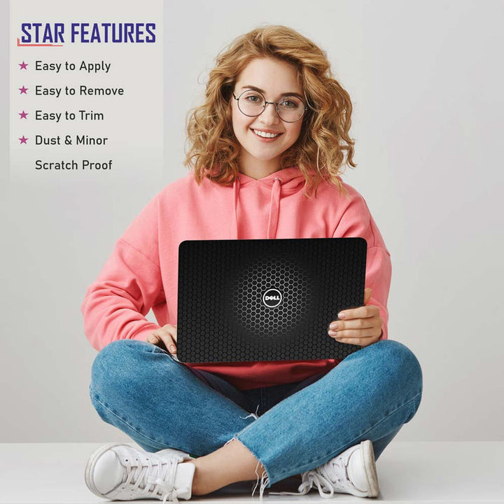 Full Panel Laptop Skin - Dell Honeycomb