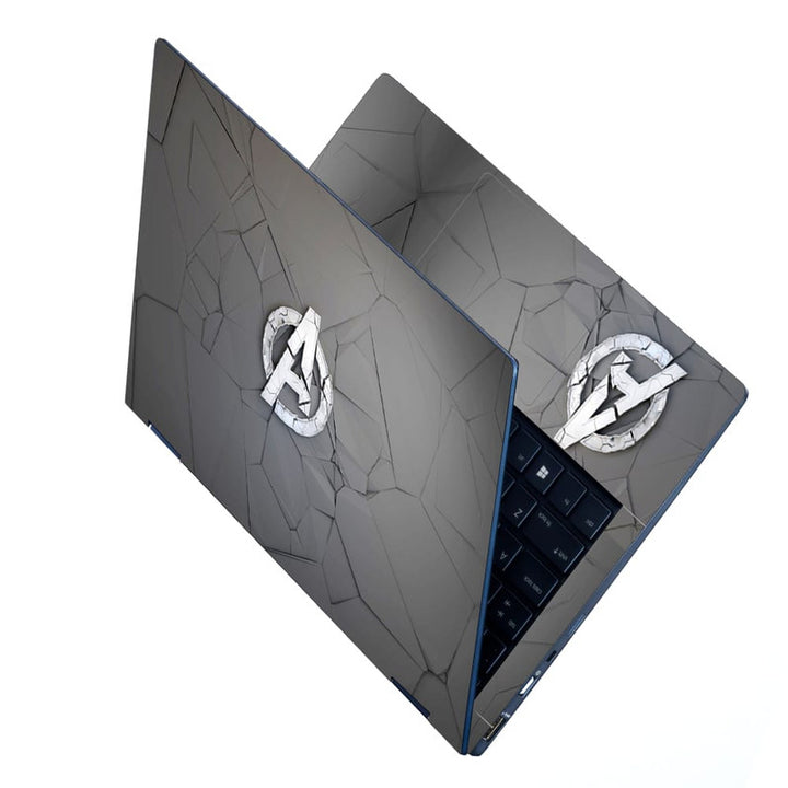 Laptop Skin Avengers on Grey Stone for inch Laptop