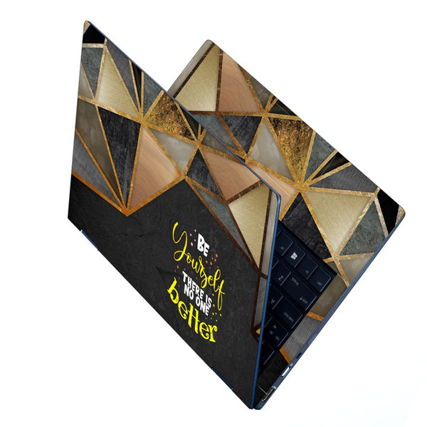 Laptop Skin - Be Yourself On Triangle Design