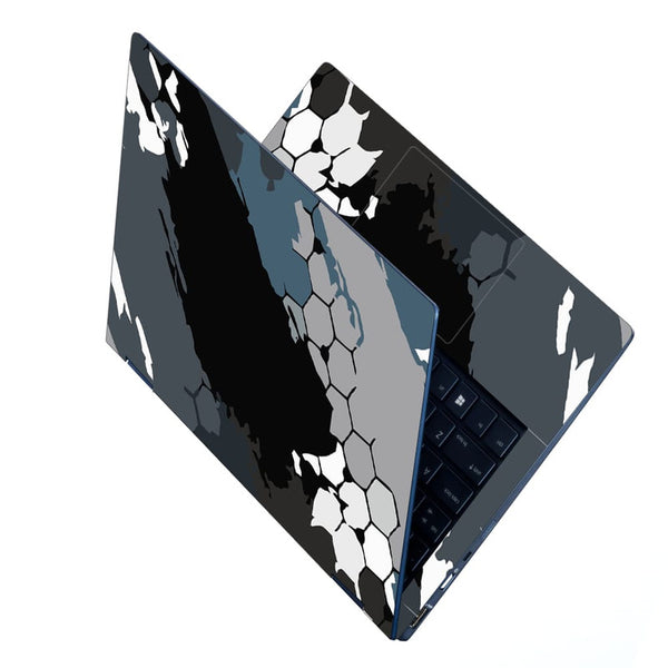 Laptop Skin - Grey Black Honeycomb