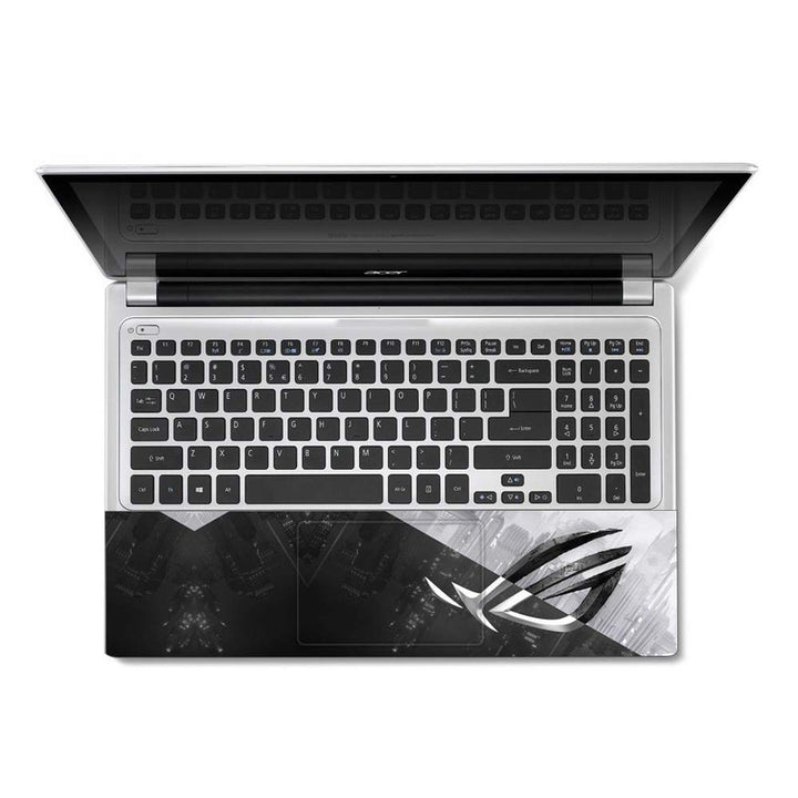 Full Panel Laptop Skin - Gamers Black and White