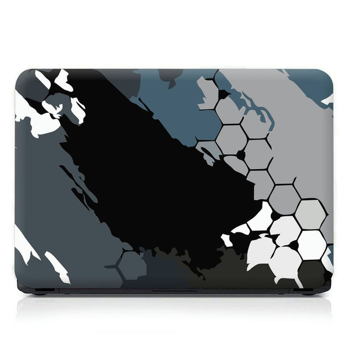 Laptop Skin - Grey Black Honeycomb