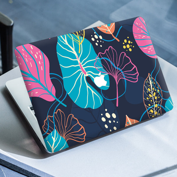 Laptop Skin for Apple MacBook - Multicolour Big Leaves - SkinsLegend
