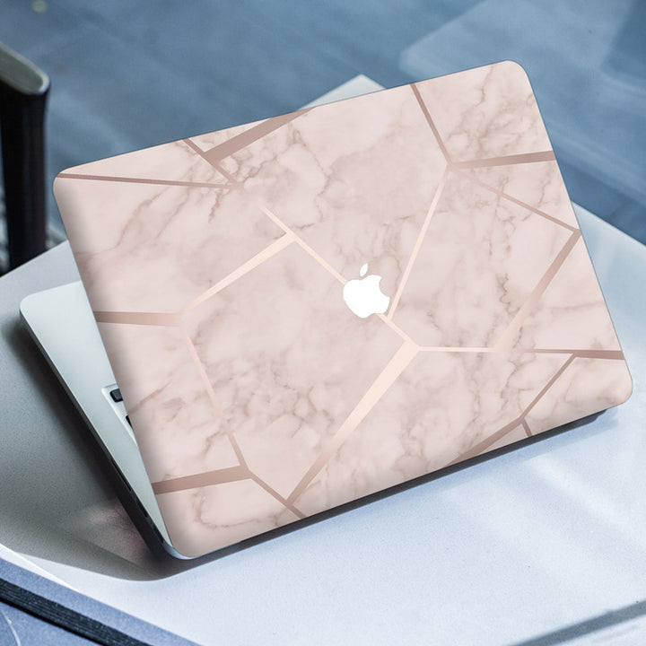 Laptop Skin for Apple MacBook Pink Rose Gold Top Inside Bottom Track Pad Guard MacBook Air 13 Inch (A1237, A1304) (2008)