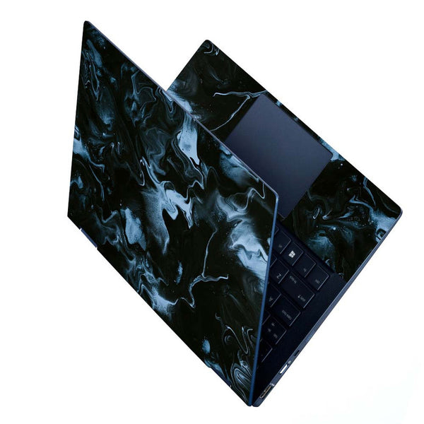 Full Panel Laptop Skin - Sky Black Color Stroke