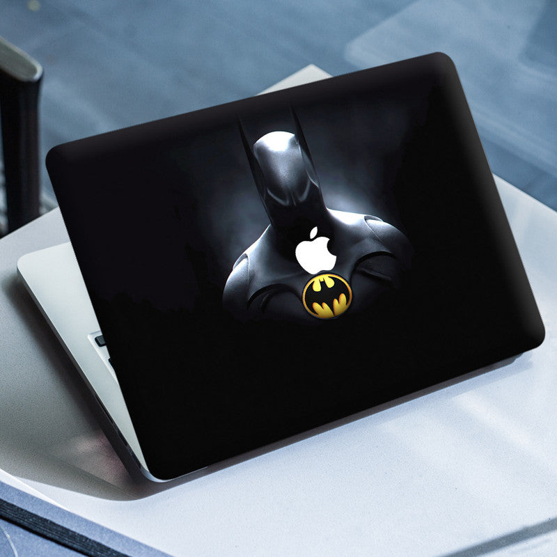Batman Mac Computer Laptop Skin for Apple MacBook - Yellow Batman Logo – SkinsLegend