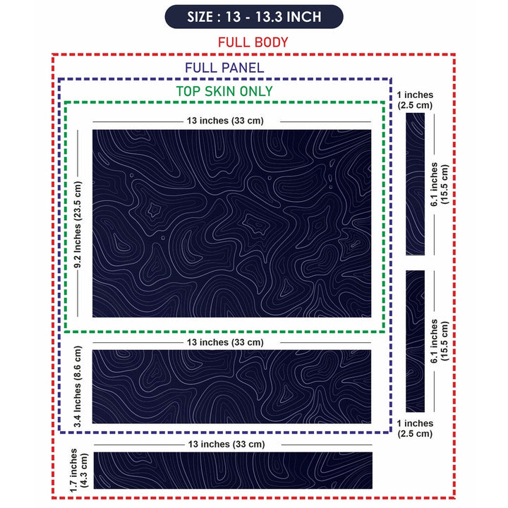 Laptop Skin - Topography Pattern TP13