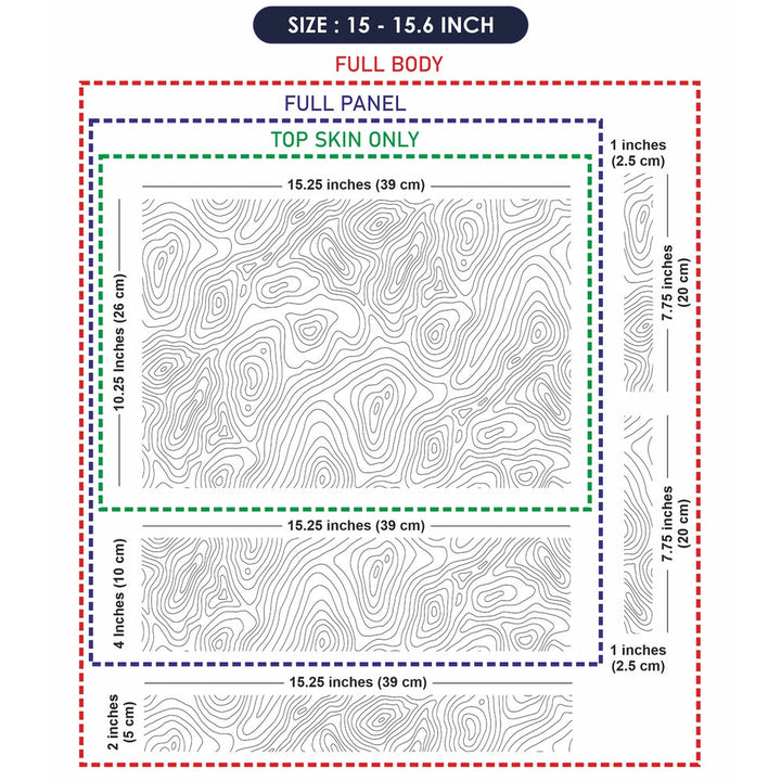 Laptop Skin - Topography Pattern TP16