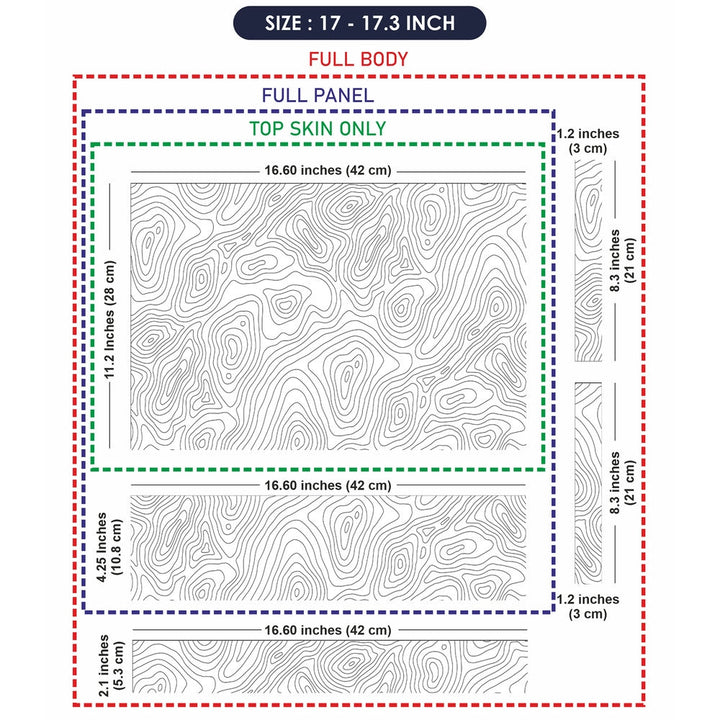 Laptop Skin - Topography Pattern TP16