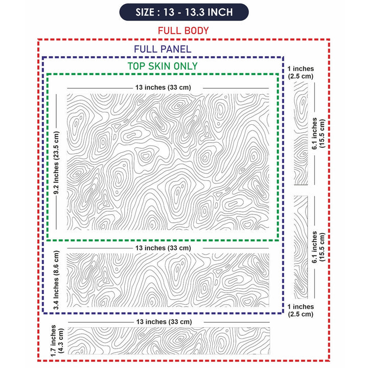 Laptop Skin - Topography Pattern TP16