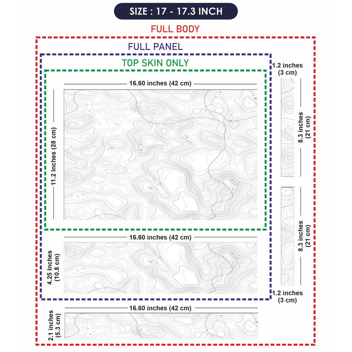 Laptop Skin - Topography Pattern TP07