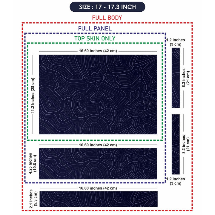 Laptop Skin - Topography Pattern TP13