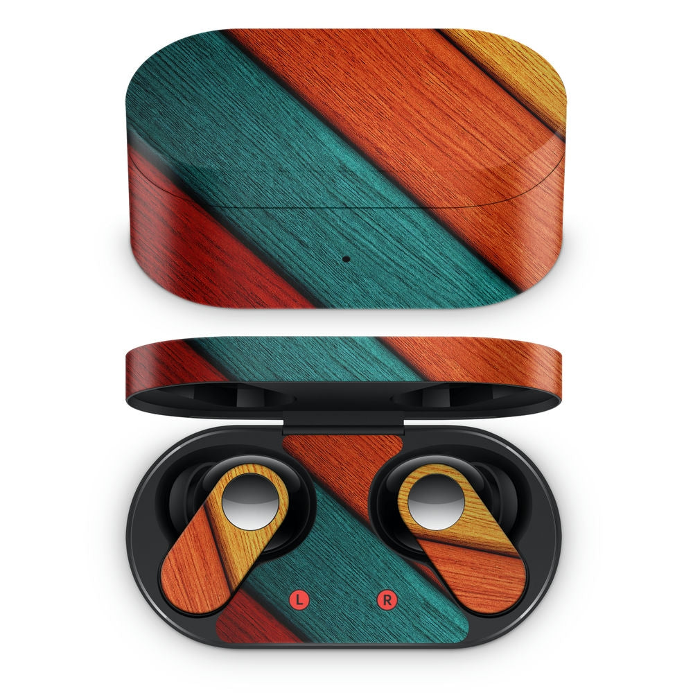 Enhance Your Oneplus Nord Buds with Colorful Wood Pattern Abstract ...